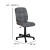 Flash Furniture GO-1691-1-GY-GG Mid-Back Gray Quilted Vinyl Swivel Task Office Chair addl-6
