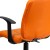 Flash Furniture GO-1691-1-ORG-A-GG Mid-Back Orange Quilted Vinyl Swivel Task Office Chair with Arms addl-11