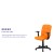Flash Furniture GO-1691-1-ORG-A-GG Mid-Back Orange Quilted Vinyl Swivel Task Office Chair with Arms addl-4