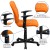 Flash Furniture GO-1691-1-ORG-A-GG Mid-Back Orange Quilted Vinyl Swivel Task Office Chair with Arms addl-5