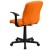 Flash Furniture GO-1691-1-ORG-A-GG Mid-Back Orange Quilted Vinyl Swivel Task Office Chair with Arms addl-7