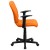 Flash Furniture GO-1691-1-ORG-A-GG Mid-Back Orange Quilted Vinyl Swivel Task Office Chair with Arms addl-9