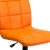 Flash Furniture GO-1691-1-ORG-GG Mid-Back Orange Quilted Vinyl Swivel Task Office Chair addl-11