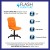 Flash Furniture GO-1691-1-ORG-GG Mid-Back Orange Quilted Vinyl Swivel Task Office Chair addl-3