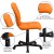 Flash Furniture GO-1691-1-ORG-GG Mid-Back Orange Quilted Vinyl Swivel Task Office Chair addl-5