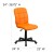 Flash Furniture GO-1691-1-ORG-GG Mid-Back Orange Quilted Vinyl Swivel Task Office Chair addl-6