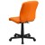 Flash Furniture GO-1691-1-ORG-GG Mid-Back Orange Quilted Vinyl Swivel Task Office Chair addl-7