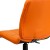 Flash Furniture GO-1691-1-ORG-GG Mid-Back Orange Quilted Vinyl Swivel Task Office Chair addl-8