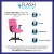 Flash Furniture GO-1691-1-PINK-A-GG Mid-Back Pink Quilted Vinyl Swivel Task Office Chair with Arms addl-3