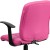 Flash Furniture GO-1691-1-PINK-A-GG Mid-Back Pink Quilted Vinyl Swivel Task Office Chair with Arms addl-8