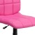 Flash Furniture GO-1691-1-PINK-GG Mid-Back Pink Quilted Vinyl Swivel Task Office Chair addl-11