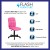 Flash Furniture GO-1691-1-PINK-GG Mid-Back Pink Quilted Vinyl Swivel Task Office Chair addl-3