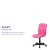 Flash Furniture GO-1691-1-PINK-GG Mid-Back Pink Quilted Vinyl Swivel Task Office Chair addl-4