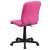 Flash Furniture GO-1691-1-PINK-GG Mid-Back Pink Quilted Vinyl Swivel Task Office Chair addl-7