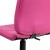 Flash Furniture GO-1691-1-PINK-GG Mid-Back Pink Quilted Vinyl Swivel Task Office Chair addl-8
