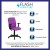 Flash Furniture GO-1691-1-PUR-A-GG Mid-Back Purple Quilted Vinyl Swivel Task Office Chair with Arms addl-3