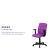 Flash Furniture GO-1691-1-PUR-A-GG Mid-Back Purple Quilted Vinyl Swivel Task Office Chair with Arms addl-4