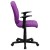 Flash Furniture GO-1691-1-PUR-A-GG Mid-Back Purple Quilted Vinyl Swivel Task Office Chair with Arms addl-9