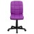 Flash Furniture GO-1691-1-PUR-GG Mid-Back Purple Quilted Vinyl Swivel Task Office Chair addl-10