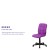 Flash Furniture GO-1691-1-PUR-GG Mid-Back Purple Quilted Vinyl Swivel Task Office Chair addl-4