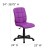 Flash Furniture GO-1691-1-PUR-GG Mid-Back Purple Quilted Vinyl Swivel Task Office Chair addl-6