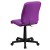 Flash Furniture GO-1691-1-PUR-GG Mid-Back Purple Quilted Vinyl Swivel Task Office Chair addl-7