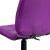 Flash Furniture GO-1691-1-PUR-GG Mid-Back Purple Quilted Vinyl Swivel Task Office Chair addl-8