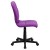 Flash Furniture GO-1691-1-PUR-GG Mid-Back Purple Quilted Vinyl Swivel Task Office Chair addl-9