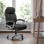 Flash Furniture GO-1850-1-FAB-GG Big & Tall 500 lb. Black Fabric Executive Swivel Ergonomic Office Chair with Arms addl-1