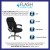 Flash Furniture GO-1850-1-FAB-GG Big & Tall 500 lb. Black Fabric Executive Swivel Ergonomic Office Chair with Arms addl-3