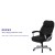 Flash Furniture GO-1850-1-FAB-GG Big & Tall 500 lb. Black Fabric Executive Swivel Ergonomic Office Chair with Arms addl-4