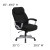 Flash Furniture GO-1850-1-FAB-GG Big & Tall 500 lb. Black Fabric Executive Swivel Ergonomic Office Chair with Arms addl-6