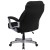 Flash Furniture GO-1850-1-FAB-GG Big & Tall 500 lb. Black Fabric Executive Swivel Ergonomic Office Chair with Arms addl-7