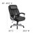 Flash Furniture GO-1850-1-LEA-GG Big & Tall 500 lb. Black LeatherSoft Executive Swivel Ergonomic Office Chair with Arms addl-6