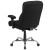 Flash Furniture GO-2031F-GG Big & Tall 400 lb. Black Fabric Ergonomic Task Office Chair with Adjustable Arms addl-6
