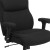 Flash Furniture GO-2031F-GG Big & Tall 400 lb. Black Fabric Ergonomic Task Office Chair with Adjustable Arms addl-7