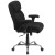 Flash Furniture GO-2031F-GG Big & Tall 400 lb. Black Fabric Ergonomic Task Office Chair with Adjustable Arms addl-8