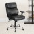 Flash Furniture GO-2031-LEA-GG Big & Tall 400 lb. Black LeatherSoft Ergonomic Task Office Chair with Arms addl-1