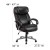 Flash Furniture GO-2092M-1-BK-GG Big & Tall 500 lb. Black LeatherSoft Extra Wide Executive Swivel Ergonomic Office Chair addl-6