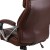 Flash Furniture GO-2092M-1-BN-GG Big & Tall 500 lb. Brown LeatherSoft Extra Wide Executive Swivel Ergonomic Office Chair addl-11