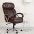Flash Furniture GO-2092M-1-BN-GG Big & Tall 500 lb. Brown LeatherSoft Extra Wide Executive Swivel Ergonomic Office Chair addl-1