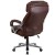 Flash Furniture GO-2092M-1-BN-GG Big & Tall 500 lb. Brown LeatherSoft Extra Wide Executive Swivel Ergonomic Office Chair addl-7