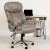 Flash Furniture GO-2092M-1-TP-GG Big & Tall 500 lb. Taupe LeatherSoft Extra Wide Executive Swivel Ergonomic Office Chair addl-1