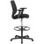 Flash Furniture GO-2100-A-GG Ergonomic Mid-Back Mesh Drafting Chair with Black Fabric Seat, Adjustable Foot Ring and Arms addl-8