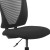 Flash Furniture GO-2100-GG Ergonomic Mid-Back Mesh Drafting Chair with Black Fabric Seat and Adjustable Foot Ring addl-10