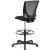 Flash Furniture GO-2100-GG Ergonomic Mid-Back Mesh Drafting Chair with Black Fabric Seat and Adjustable Foot Ring addl-6