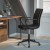 Flash Furniture GO-21111B-BK-BK-GG Black Designer Executive LeatherSoft Office Chair with Black Base and Arms addl-1