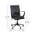 Flash Furniture GO-21111B-BK-BK-GG Black Designer Executive LeatherSoft Office Chair with Black Base and Arms addl-4