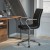 Flash Furniture GO-21111B-BK-CHR-GG Black Designer Executive LeatherSoft Office Chair with Brushed Chrome Base and Arms addl-1