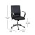 Flash Furniture GO-21111B-BK-CHR-GG Black Designer Executive LeatherSoft Office Chair with Brushed Chrome Base and Arms addl-4